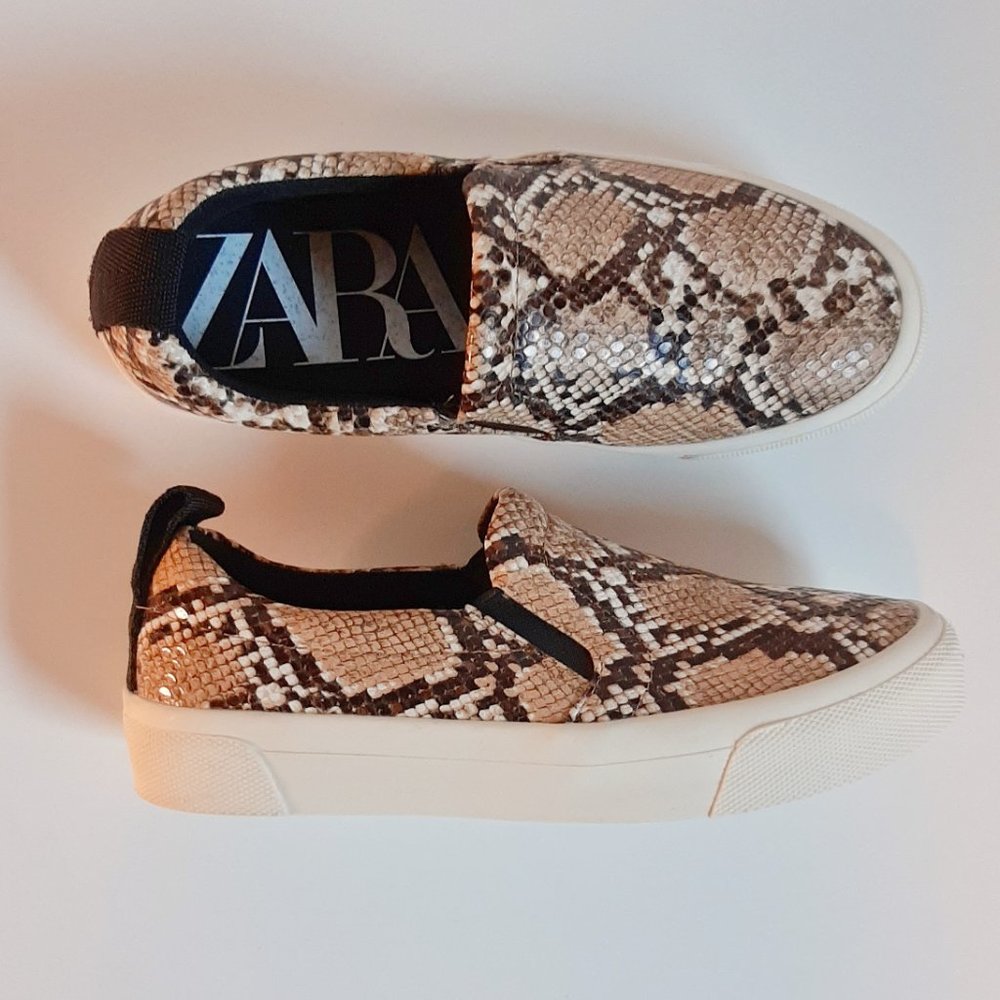 Zara Trafaluc Python Slip On Platform Sneakers - image 2